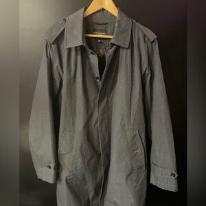 Banana Republic Men's Charcoal Trench Coat